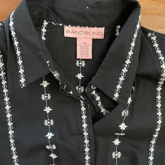Bandolino Uptown GI Embroidered Button Shirt - Picture 7 of 8